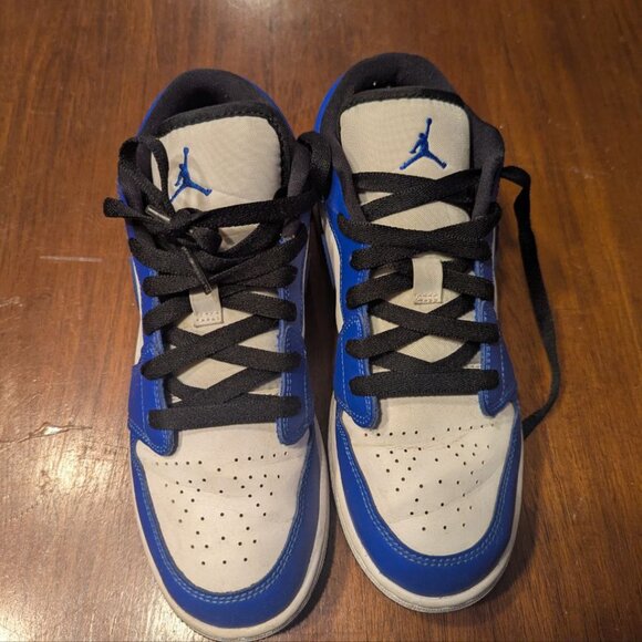 Nike Air Jordan 1 Low Blue White Game Royal US 6Y - Picture 9 of 10